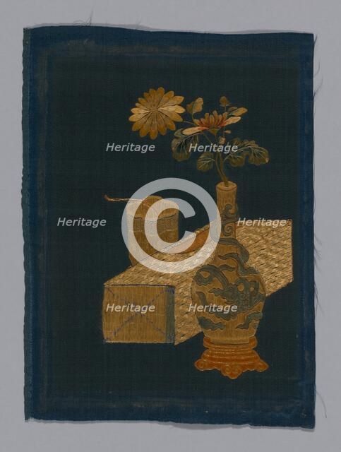 Panel piece, China, Qing dynasty (1644-1911), 1800/50. Creator: Unknown.