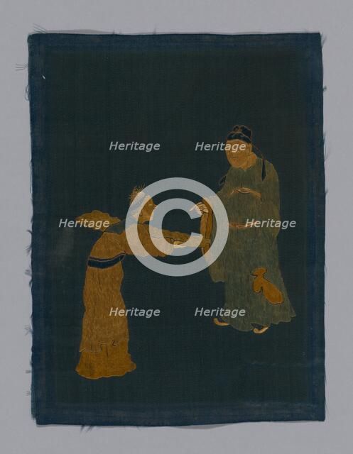 Panel piece, China, Qing dynasty (1644-1911), 1800/50. Creator: Unknown.