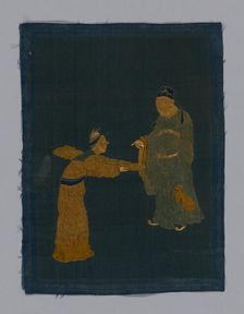 Panel piece, China, Qing dynasty (1644-1911), 1800/50. Creator: Unknown