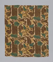 Panel (Pillar Design), England, 1820s/30s. Creator: Unknown