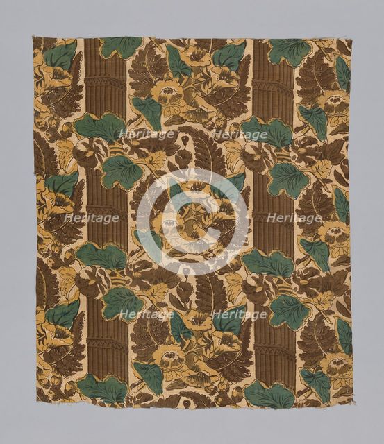 Panel (Pillar Design), England, 1820s/30s. Creator: Unknown.