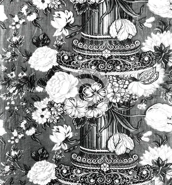 Panel (Pillar Design), England, 1830/35. Creator: Unknown.