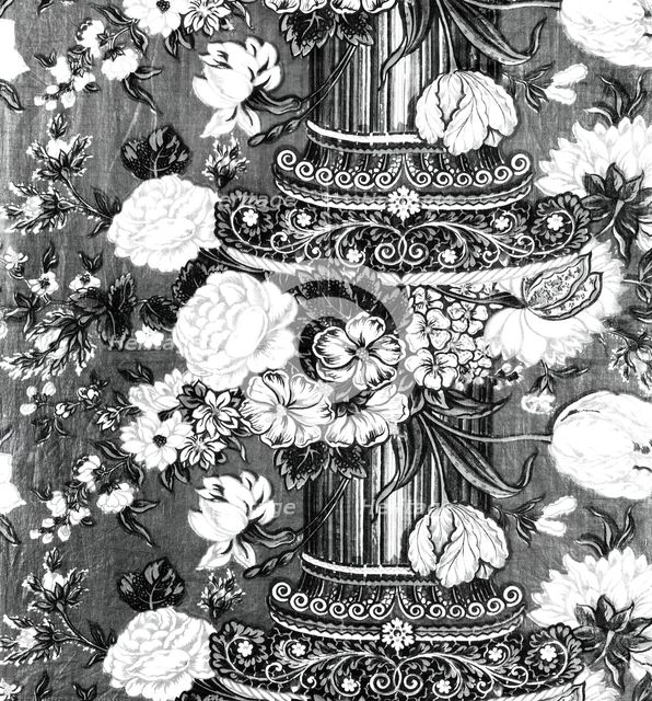Panel (Pillar Design), England, 1830/35. Creator: Unknown.