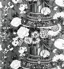 Panel (Pillar Design), England, 1830/35. Creator: Unknown