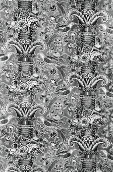 Panel (Pillar Design), England, 18th century. Creator: Unknown