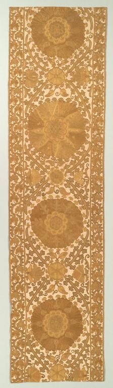 Panel, Probably from a Curtain, 19th century. Creator: Unknown