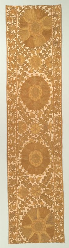 Panel, Probably from a Curtain, 19th century. Creator: Unknown