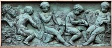 Panel representing Painting Sculpture & Architecture, c1905. Creator: George Anderson Lawson