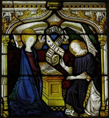 Panel with The Annunciation, French, ca. 1440. Creator: Unknown