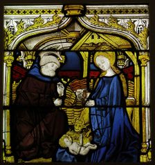 Panel with The Nativity, French, ca. 1440. Creator: Unknown