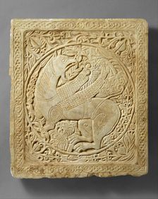 Panel with a Griffin, Byzantine, 1250-1300. Creator: Unknown
