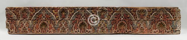 Panel with Cusped Arches, Morocco, 14th century. Creator: Unknown.