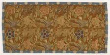 Panel with dragons, pearls, phoenixes, and floral patterns, Ming dynasty, 1573-1620. Creator: Unknown
