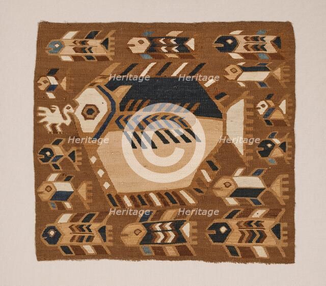 Panel with Fish Imagery, 1000-1200. Creator: Unknown.