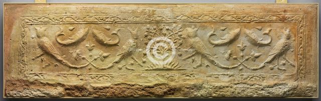Panel with Harpies, Fish, and Trees, Iran, 11th-12th century. Creator: Unknown.