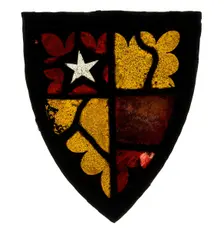 Panel with Heraldic Shield, British, 1300-20. Creator: Unknown