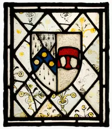 Panel with Heraldic Shield of Johnson, British, ca. 1500. Creator: Unknown