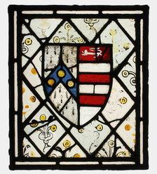Panel with Heraldic Shield of Johnson, British, ca. 1500. Creator: Unknown