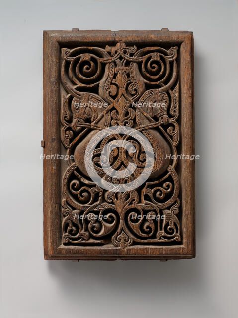 Panel with Horse Heads, Egypt, 11th century. Creator: Unknown.