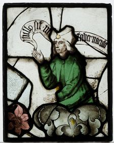 Panel with Prophet from a Tree of Jesse Window, British, ca. 1500. Creator: Unknown