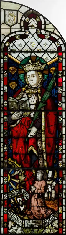 Panel with St. Catherine of Alexandria, French, ca. 1500. Creator: Unknown