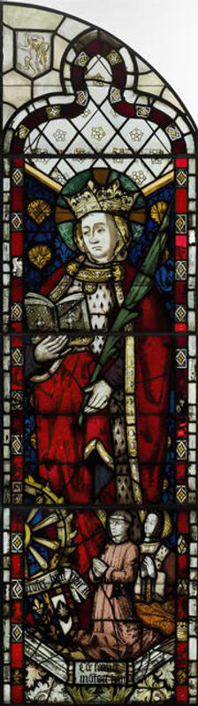 Panel with St. Catherine of Alexandria, French, ca. 1500. Creator: Unknown