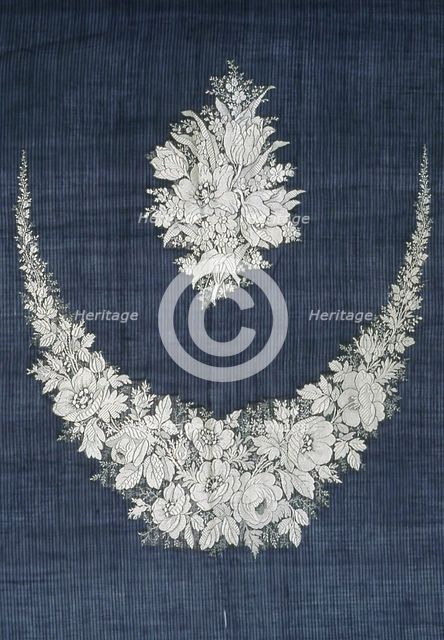 Panel to be Used as Dress or Gown Inserts, France, Mid-19th century. Creator: Unknown.