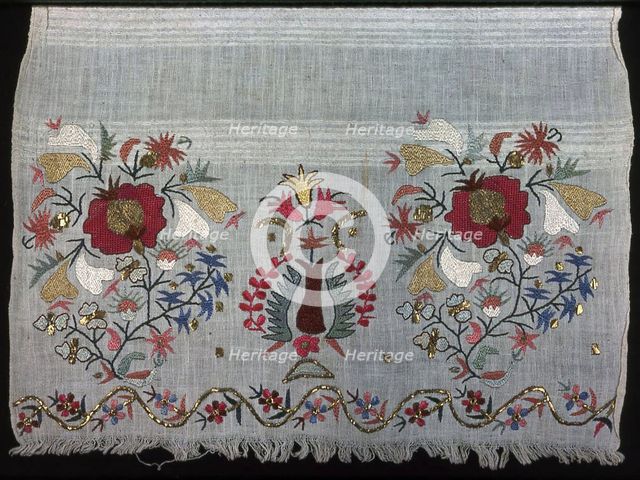 Panel (Towel?), Greece, 19th century. Creator: Unknown.