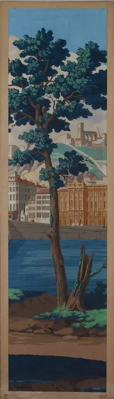 Panel: The Views of Lyon, France, First edition, 1821. Creator: Unknown
