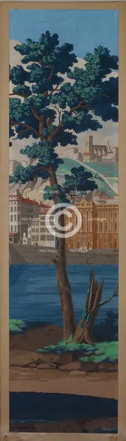 Panel: The Views of Lyon, France, First edition, 1821. Creator: Unknown.