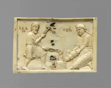 Panels from an Ivory Casket with the Story of Adam and Eve, Byzantine, 10th or 11th century. Creator: Unknown