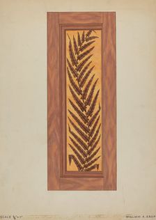 Panels from Rail Car Interiors, 1935/1942. Creator: William A. Kropp