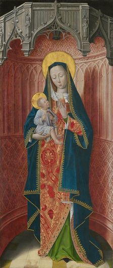 Panels from the High Altar of the Charterhouse of Saint-Honoré, Thuison-les-Abbeville: Virgin and... Creator: Unknown