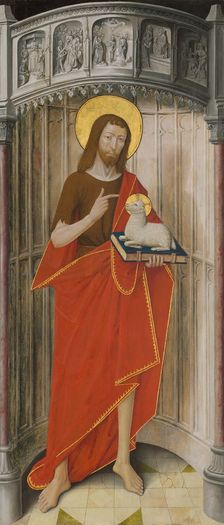 Panels from the High Altar of the Charterhouse of Saint-Honoré, Thuison-les-Abbeville: Saint John... Creator: Unknown