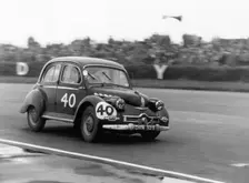 Panhard Dyna 120 at Daily Express Trophy race, Silverstone 1954. Creator: Unknown