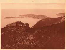 Panorama and Cap Ferrat seen from the Grande Corniche, Eze 1930. Creator: Unknown