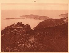 Panorama and Cap Ferrat seen from the Grande Corniche, Eze 1930. Creator: Unknown