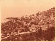 Panorama and view of la Turbie, Monaco 1930. Creator: Unknown