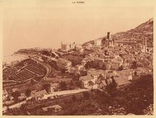 Panorama and view of la Turbie, Monaco 1930. Creator: Unknown