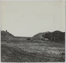 Panorama de la Brèche, Fort d'Issy, Issy-les-Moulineaux, 1871. Creator: Hippolyte Blancard
