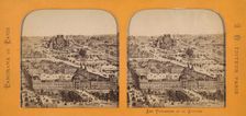 Panorama de Paris. Les Tuileries et Le Louvre., 1860s. Creator: J. H.