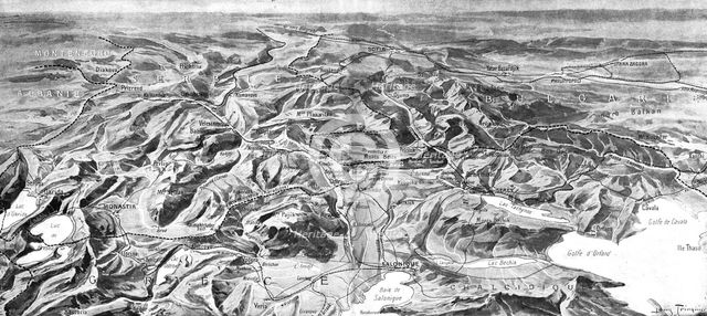 'Panorama du theatre des operations des armees alliees', 1916. Creator: Unknown.