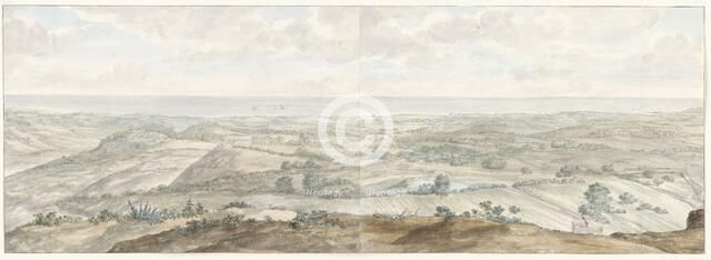 Panorama from Collis Minervalis, 1778. Creator: Louis Ducros.