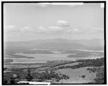 Panorama from Mt. Belknap, Lake Winnipesaukee, N.H., c1906. Creator: Unknown