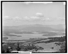 Panorama from Mt. Belknap, Lake Winnipesaukee, N.H., c1906. Creator: Unknown