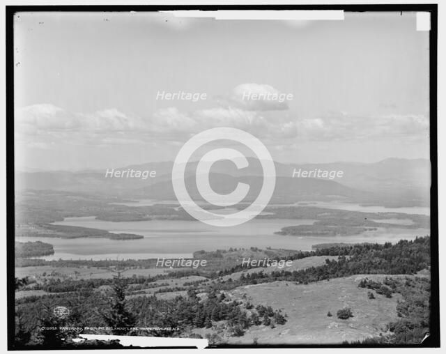 Panorama from Mt. Belknap, Lake Winnipesaukee, N.H., c1906. Creator: Unknown.
