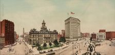 Panorama of Campus Martius, Detroit, Michigan, ca 1900. Creator: Unknown