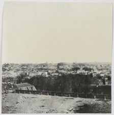 Panorama of Chateau de Saint-Cloud, 1871. Creator: Hippolyte Blancard