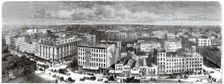 Panorama of Chicago from the top of the City Hall, USA, 1871