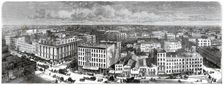 Panorama of Chicago from the top of the City Hall, USA, 1871